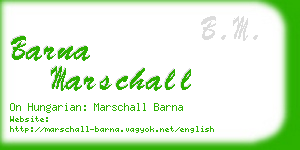 barna marschall business card